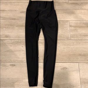 Shiny lululemon blk high rise wunder under tight